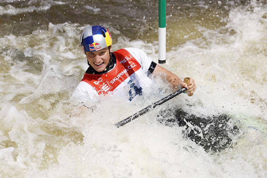 Focení na Světovém poháru vodního slalomu s Pavlem Lebedou