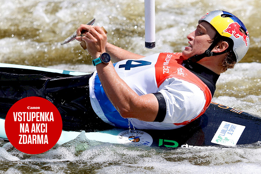 Focení na Světovém poháru vodního slalomu s Pavlem Lebedou